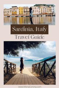 This Sardinia, Italy travel guide will show you everything you to see, do, and eat on this beautiful Italian island. It also includes where to stay, the best hotels, and of course, the best beaches, too! This travel blog post is filled with Sardinia photography and even a video thats shot by drone. You'll be able to read about and see exactly what makes Sardinia so beautiful and great. This Mediterranean island is a hidden gem of Europe and Italy. It is the perfet destination for summe travel! 
