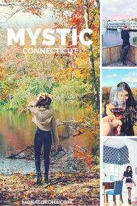 Looking for a cozy fall destination in the US? Click here to read all about New England's most charming hotel, The Whaler's Inn of Mystic, Connecticut. In this blog post you will also find the top things to do in Mystic, where to eat in Mystic, and the best places to see the beautiful fall foliage in Mystic, CT. | MonaCorona.com | #USA #travel #northamerica #Connecticut #mysitcct #fall #autumn #newengland