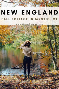Looking for the best places to see fall foliage in the US Mystic, Connecticut in New England has some of the best places to view the changing of the autumn leaves or to have a fall foliage photoshoot. This travel guide & itinerary will show you what you need to know to plan a getaway or road trip to Mystic including things to do, hotels, and the best restaurants / where to eat. Whether you are traveling with kids, friends, your partner, or solo, you'll be sure to find this guide helpful. 