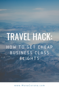 Looking for cheap business class flights? This easy, step-by-step travel guide will show you how. Learn my method to luxury travel hack your way to the most affordable international business class flights & airfares. Perfect for a honeymoon, vacation, or business trip. Flying business has never been easier or cheaper and with this travel tip, you can find flight fares from the U.S. to Asia for the same price as economy! Click to learn more. | #businessclass #traveltips #travelhacks #travelinspo