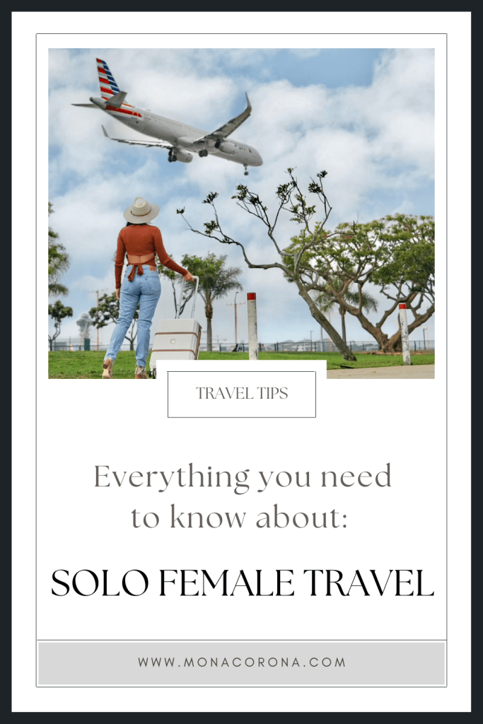 First time traveling alone? This blog post answers all the frequently asked questions about solo female travel. It includes solo travel safety tips, where to stay as a solo traveler, how to make friends while traveling solo, how to manage anxiety about traveling alone, and some tips about how to get the most out of your trip. | solo travel tips | solo travel destinations | solo female travel | traveling alone women safety tips | #traveltips #solofemaletravel #usa #southeastasia #europe #travel